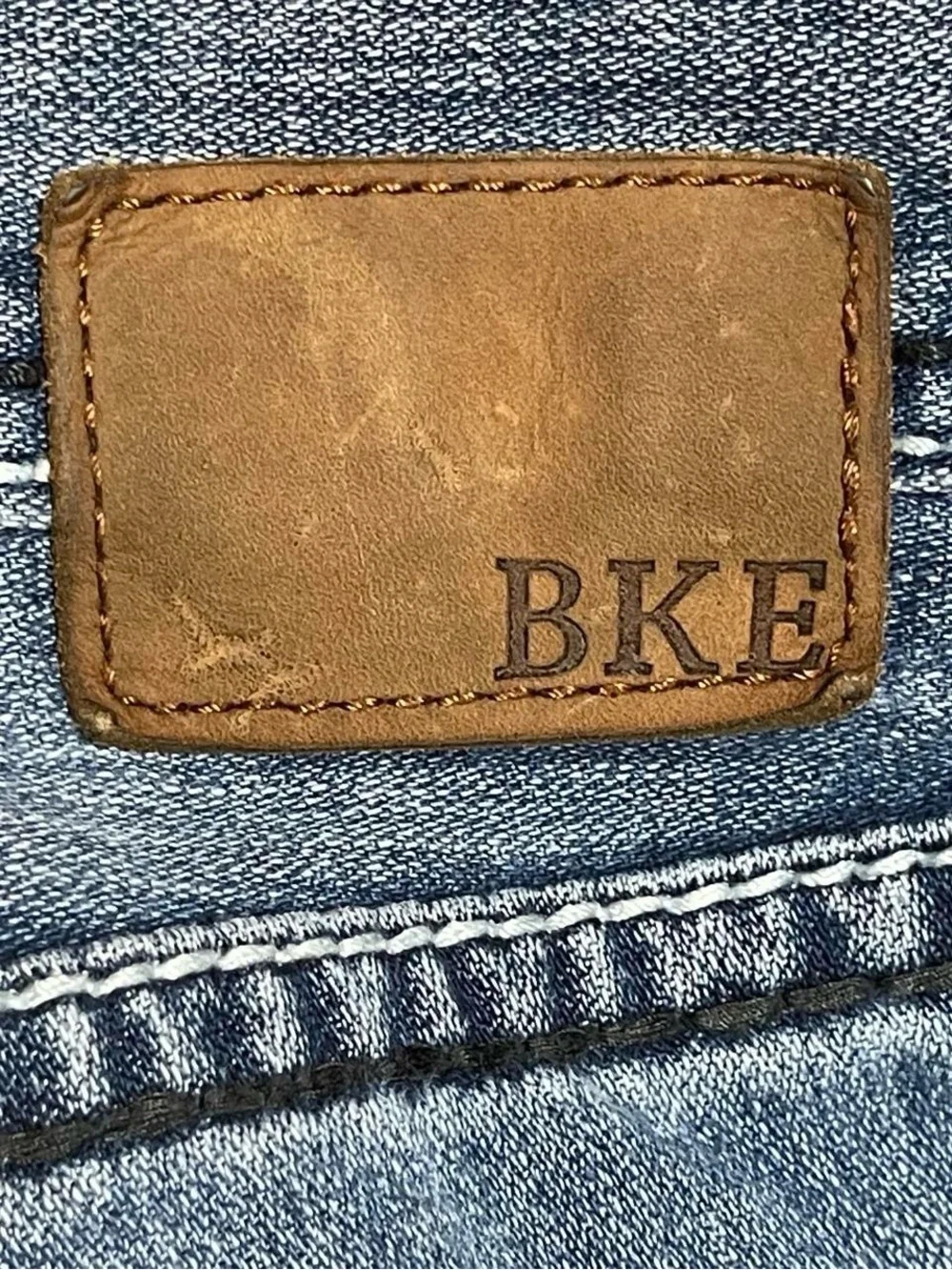 BKE Buckle Jake Straight Jeans Men’s 33x34 Blue Denim Stretch